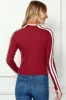 Neck Zipped Side Contrast Brushed Long Sleeve Top sold by Heart & Hips
