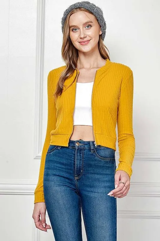 Zip Up Crop Top sold by Heart & Hips