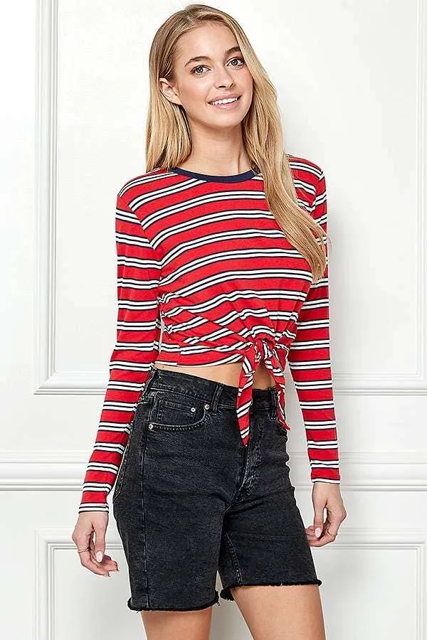 LSLV FRONT TIE TOP sold by Heart & Hips