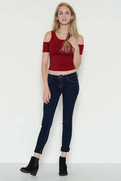 Cold Shoulder Crop Top sold by Heart & Hips product image thumbnail 5