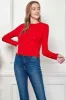 PEARL DETAIL LONG SLEEVE CROP TOP sold by Heart & Hips