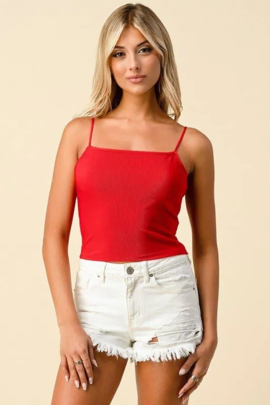 OTTOMAN RIB CAMI TOP sold by Heart & Hips