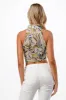 Sleeveless Button Down Ruched Tank Shirt sold by Heart & Hips