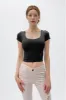 SHORT SLEEVE SCOOP NECK CROP TOP sold by Heart & Hips