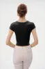 SHORT SLEEVE SCOOP NECK CROP TOP sold by Heart & Hips