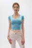 SHORT SLEEVE SCOOP NECK CROP TOP sold by Heart & Hips