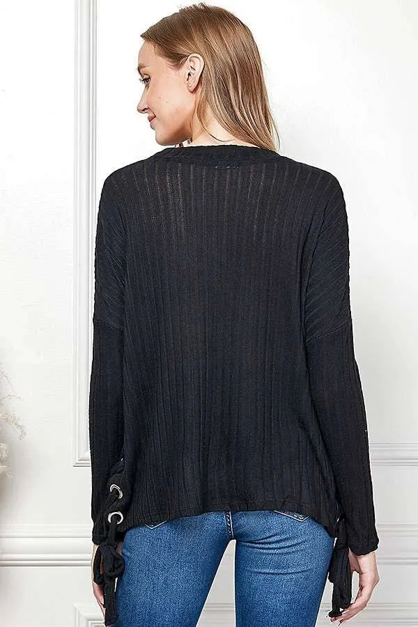 Mock Neck Brushed Long Sleeve Top sold by Heart & Hips product image thumbnail 5