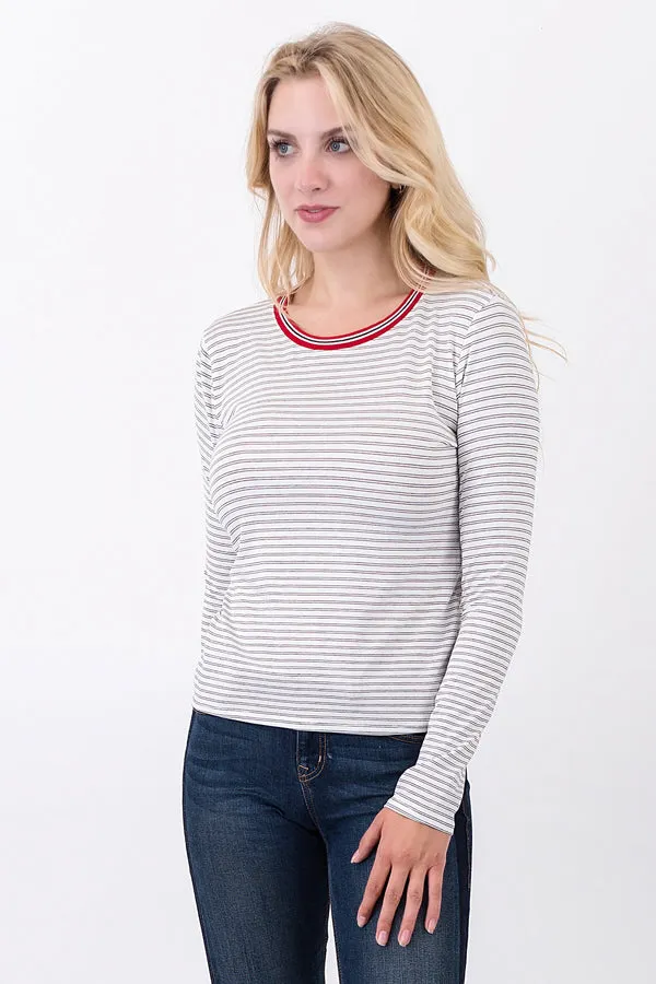 Stripe Band Detail Top sold by Heart & Hips product image thumbnail 5