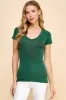 SHORT SLEEVE V-NECK TUNIC TOP sold by Heart & Hips