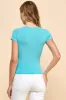 SHORTSLEEVE CREW NECK RIBBED TOP sold by Heart & Hips