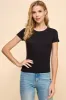 SHORTSLEEVE CREW NECK RIBBED TOP sold by Heart & Hips