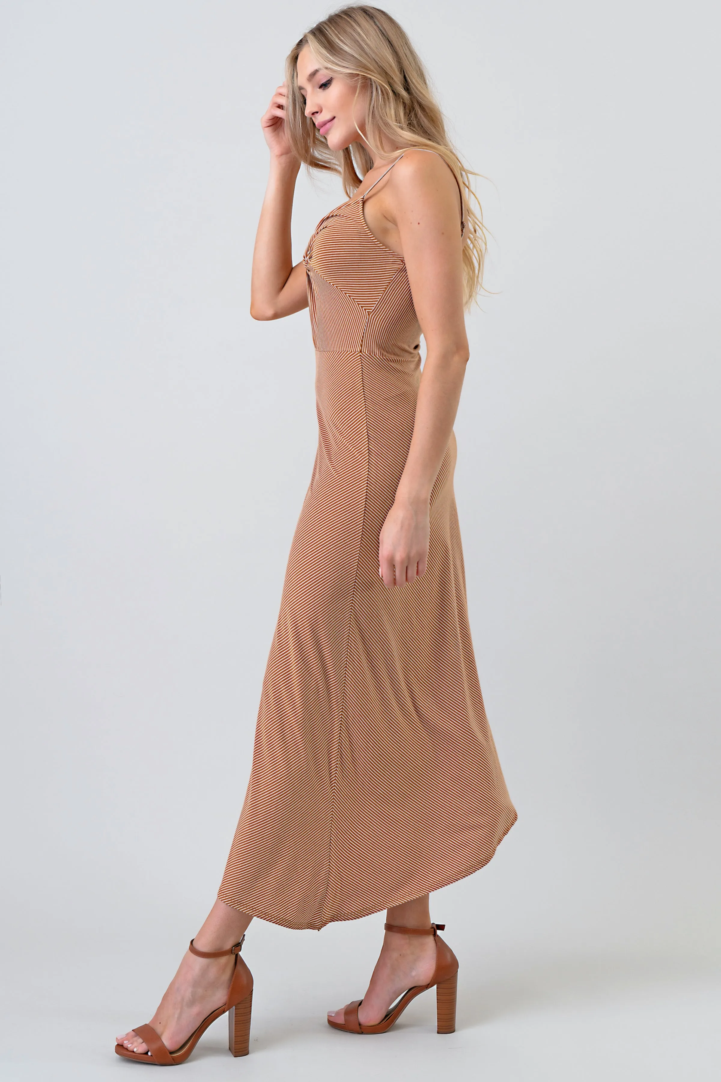 STRIPED ASYMMETRIC DRESS sold by Heart & Hips product image thumbnail 2