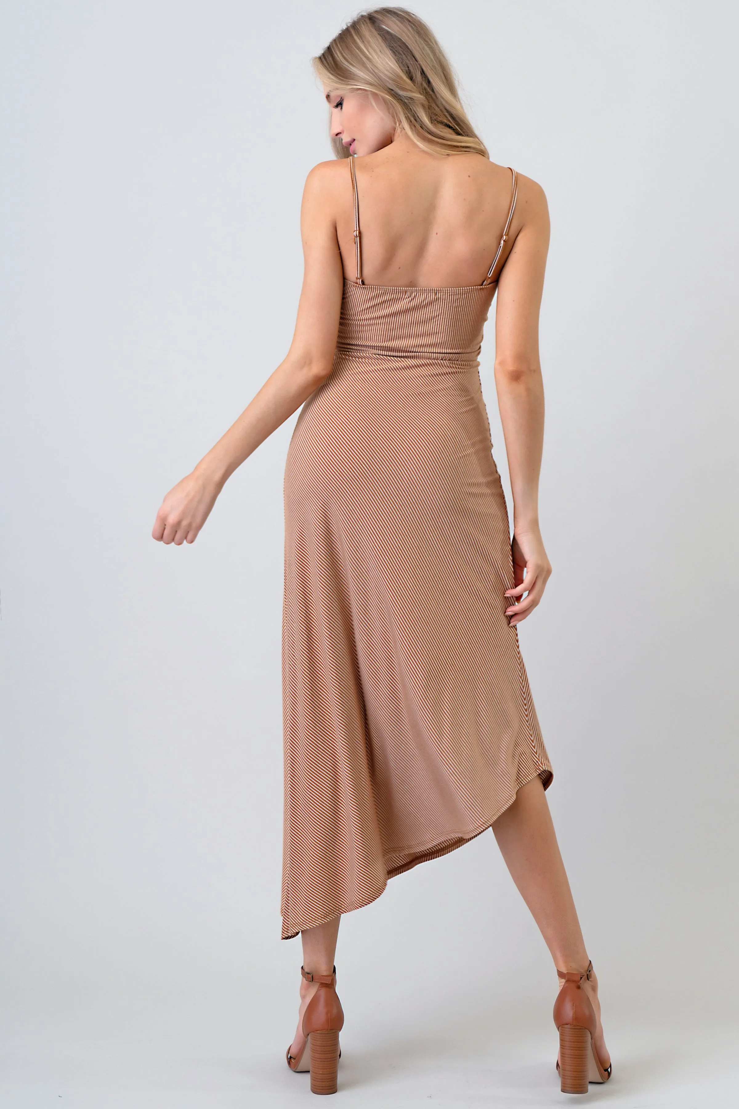 STRIPED ASYMMETRIC DRESS sold by Heart & Hips product image thumbnail 3