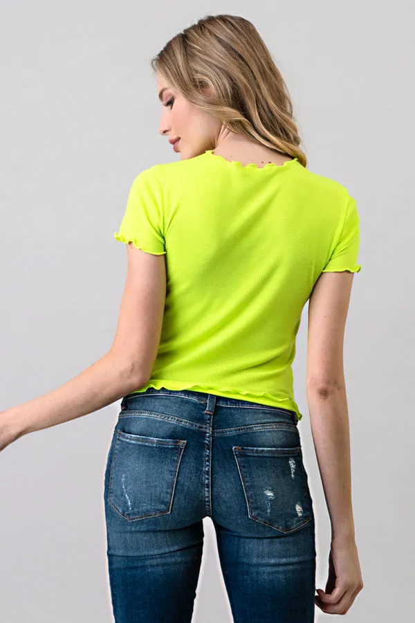 SHORT SLEEVE MERROW TOP sold by Heart & Hips product image thumbnail 5