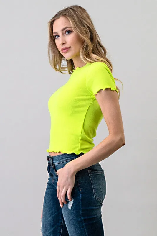 SHORT SLEEVE MERROW TOP sold by Heart & Hips product image thumbnail 4