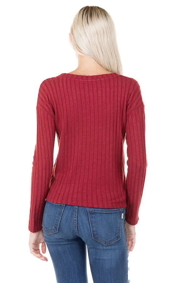 Brushed Rib Crop Top sold by Heart & Hips product image thumbnail 2