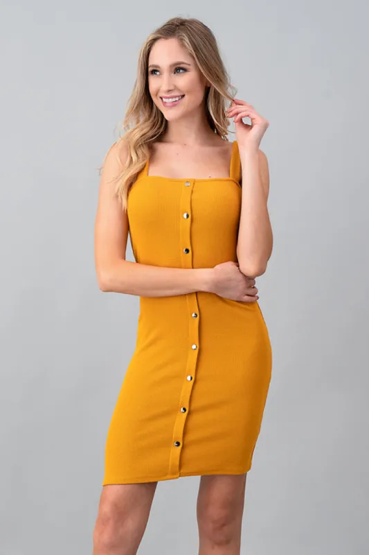 FRONT SNAP TAPE CAMI DRESS sold by Heart & Hips