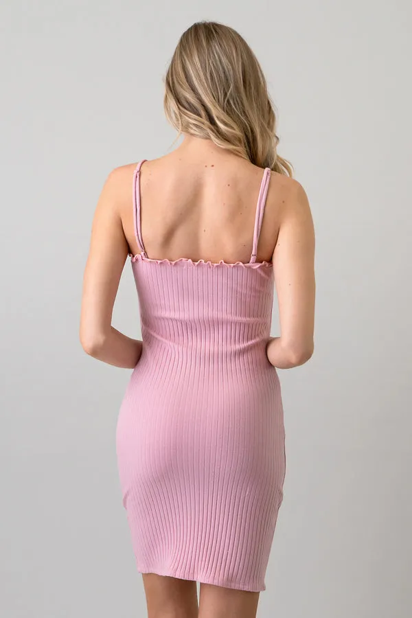 ALL BUTTON DOWN MERROW CAMI MIN DRESS sold by Heart & Hips product image thumbnail 3