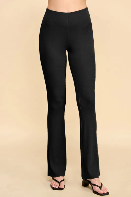 HIGH WAIST SHIRRED BACK DETAIL BOOTCUT PANTS sold by Heart & Hips