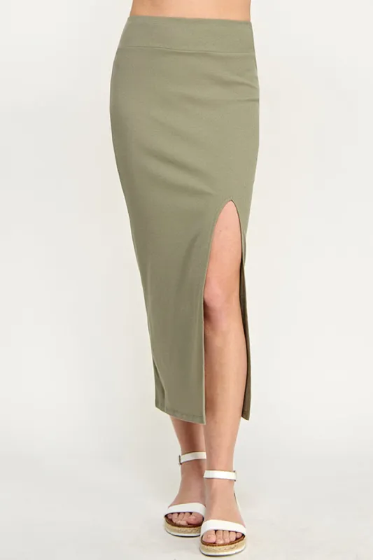 WIDE WAIST BAND MAXI SKIRT sold by Heart & Hips