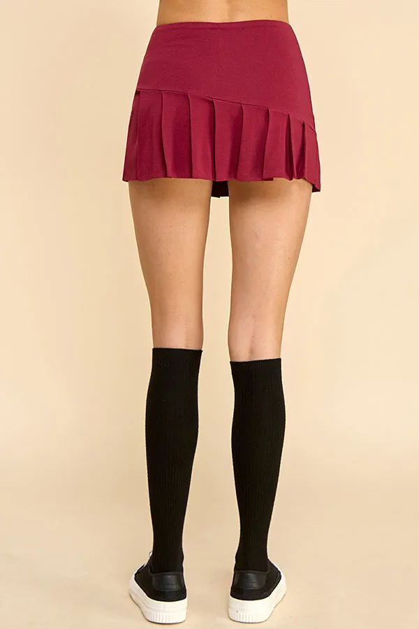 KNIFE PLEATED SKORT sold by Heart & Hips product image thumbnail 4