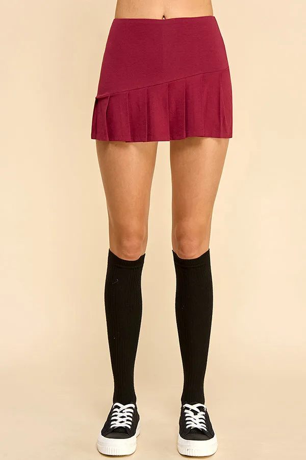 KNIFE PLEATED SKORT sold by Heart & Hips