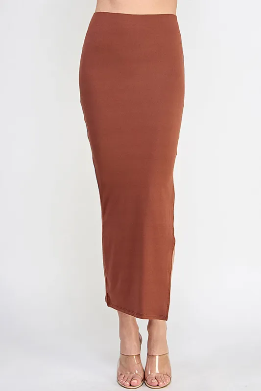 SIDE SLIT MAXI SKIRT sold by Heart & Hips