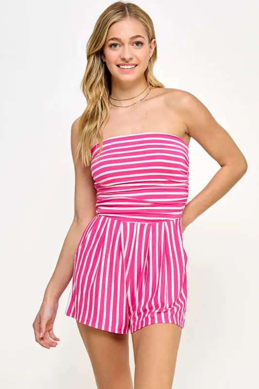 STRIPE TUBE ROMPER sold by Heart & Hips
