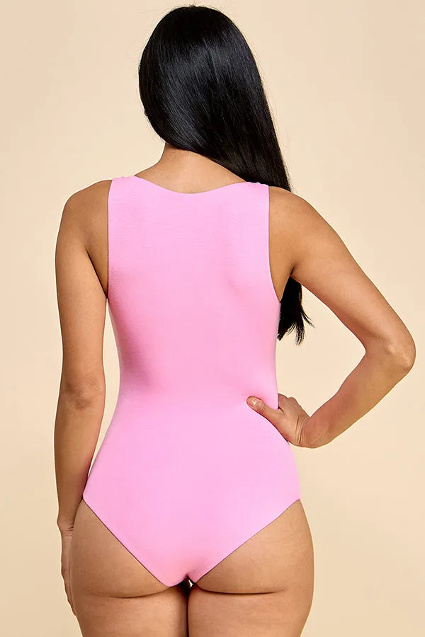 SQUARE NECK DOUBLE LAYERED TANK BODYSUIT sold by Heart & Hips product image thumbnail 2