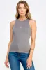 CREW HIGH NECK DOUBLE LAYERED TANK TOP sold by Heart & Hips