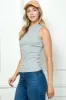 WIDE BANDED RIBBED TANK TOP sold by Heart & Hips