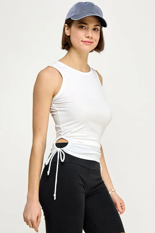 SIDE RUCHING TANK TOP sold by Heart & Hips
