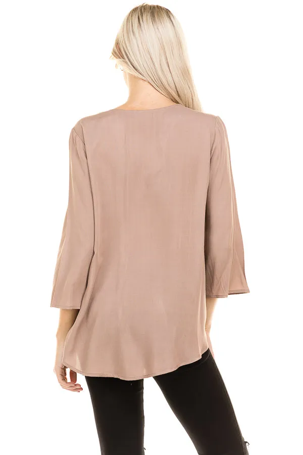 LACE UP FRONT TOP sold by Heart & Hips product image thumbnail 2