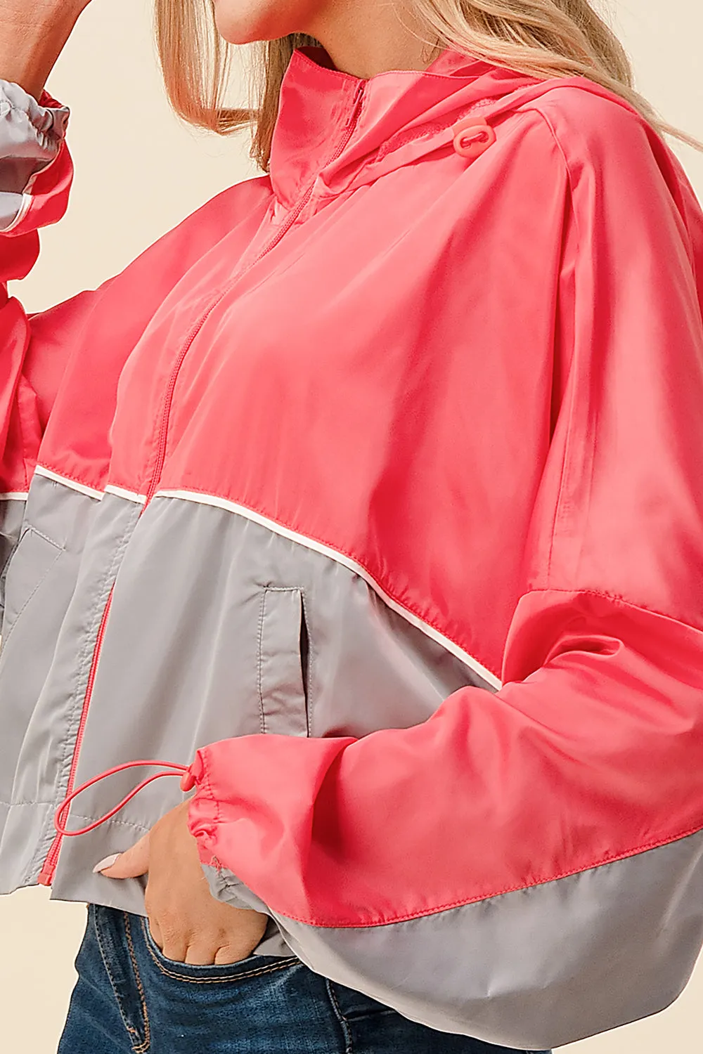 Color Block Windbreaker sold by Heart & Hips product image thumbnail 4