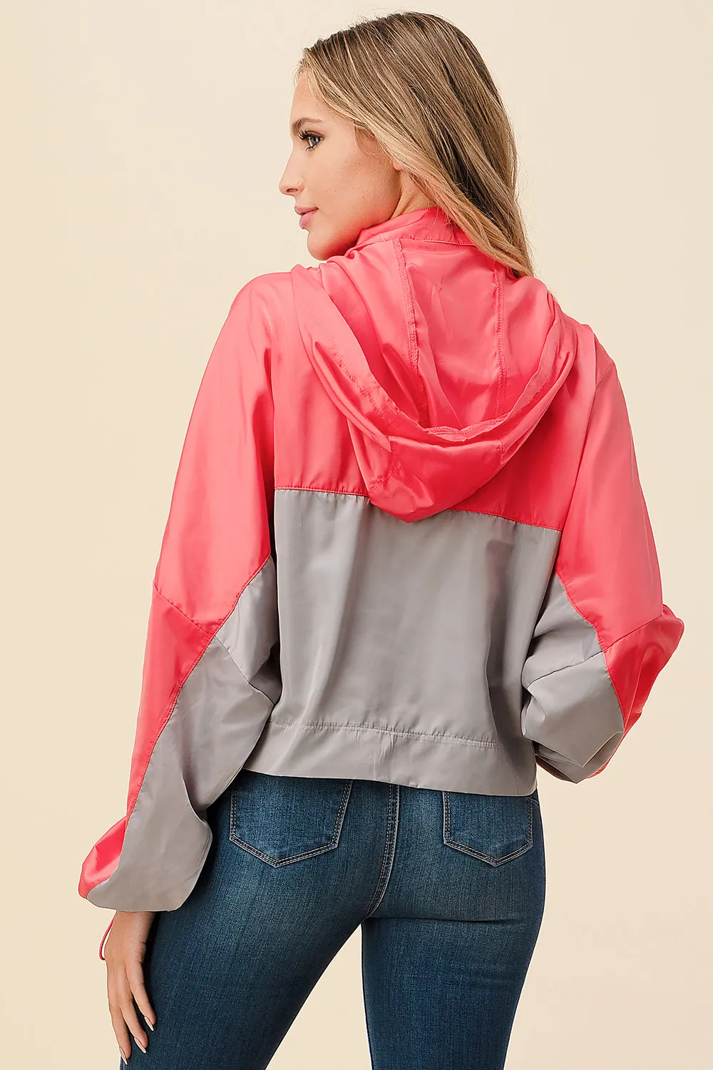 Color Block Windbreaker sold by Heart & Hips product image thumbnail 5