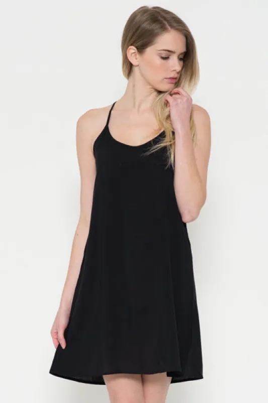Back Tie Challis Cami Dress sold by Heart & Hips