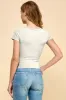 BUTTON DOWN HEAVY RIB TOP sold by Heart & Hips