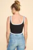 CONTRAST BINDING DETAIL CROP TANK sold by Heart & Hips
