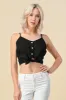 BUTTON DOWN TIE END LINEN CAMI TOP sold by Heart & Hips