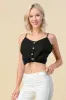 BUTTON DOWN TIE END LINEN CAMI TOP sold by Heart & Hips