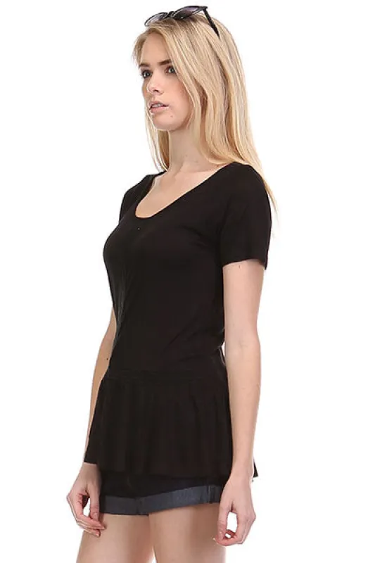 LACE INSERT SLUB TOP sold by Heart & Hips