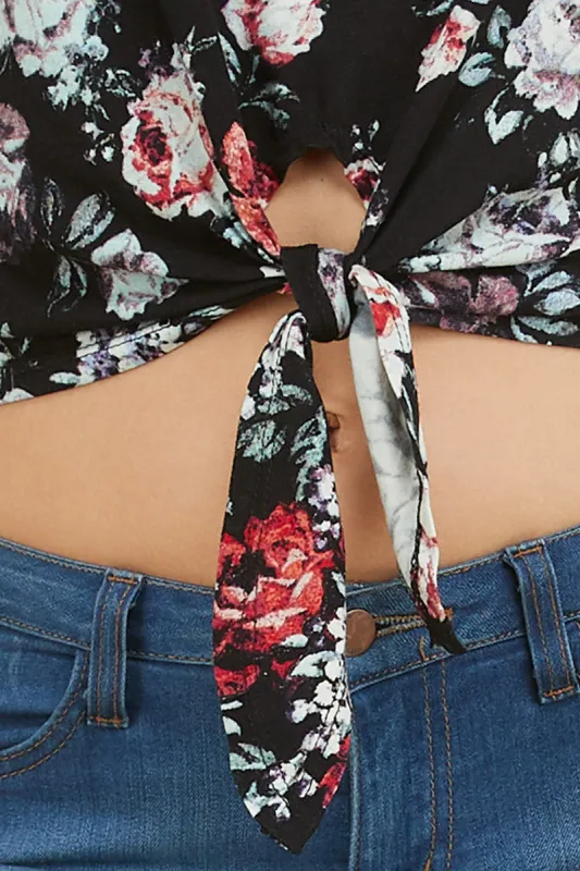 FRONT TIE CROP TOP sold by Heart & Hips