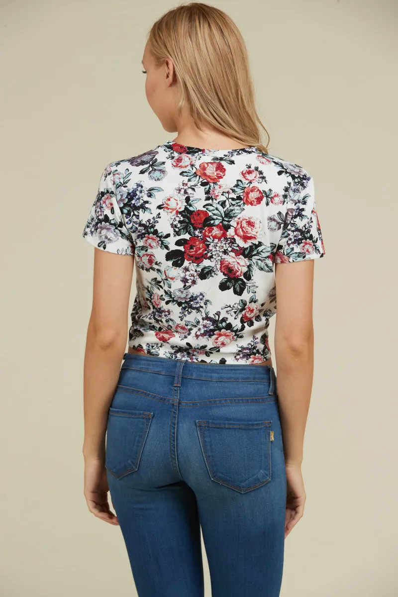 FRONT TIE CROP TOP sold by Heart & Hips product image thumbnail 5