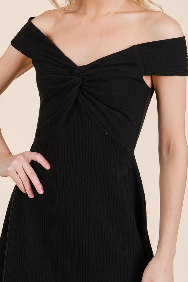 OFF SHOULDER MINI DRESS sold by Heart & Hips product image thumbnail 2