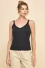 RIBBED V-NECK LACE TRIM WITH STRAP TANK TOP sold by Heart & Hips