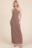 BACKLESS LACED UP SCALLOP TEXTURED MAXI DRESS sold by Heart & Hips