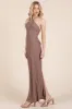 BACKLESS LACED UP SCALLOP TEXTURED MAXI DRESS sold by Heart & Hips