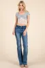 LACE TRIMMED HEMLINE RUCHING TOP sold by Heart & Hips
