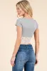 LACE TRIMMED HEMLINE RUCHING TOP sold by Heart & Hips