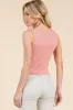 TIE FRONT RUCHED SLEEVLESS LACE TANK sold by Heart & Hips